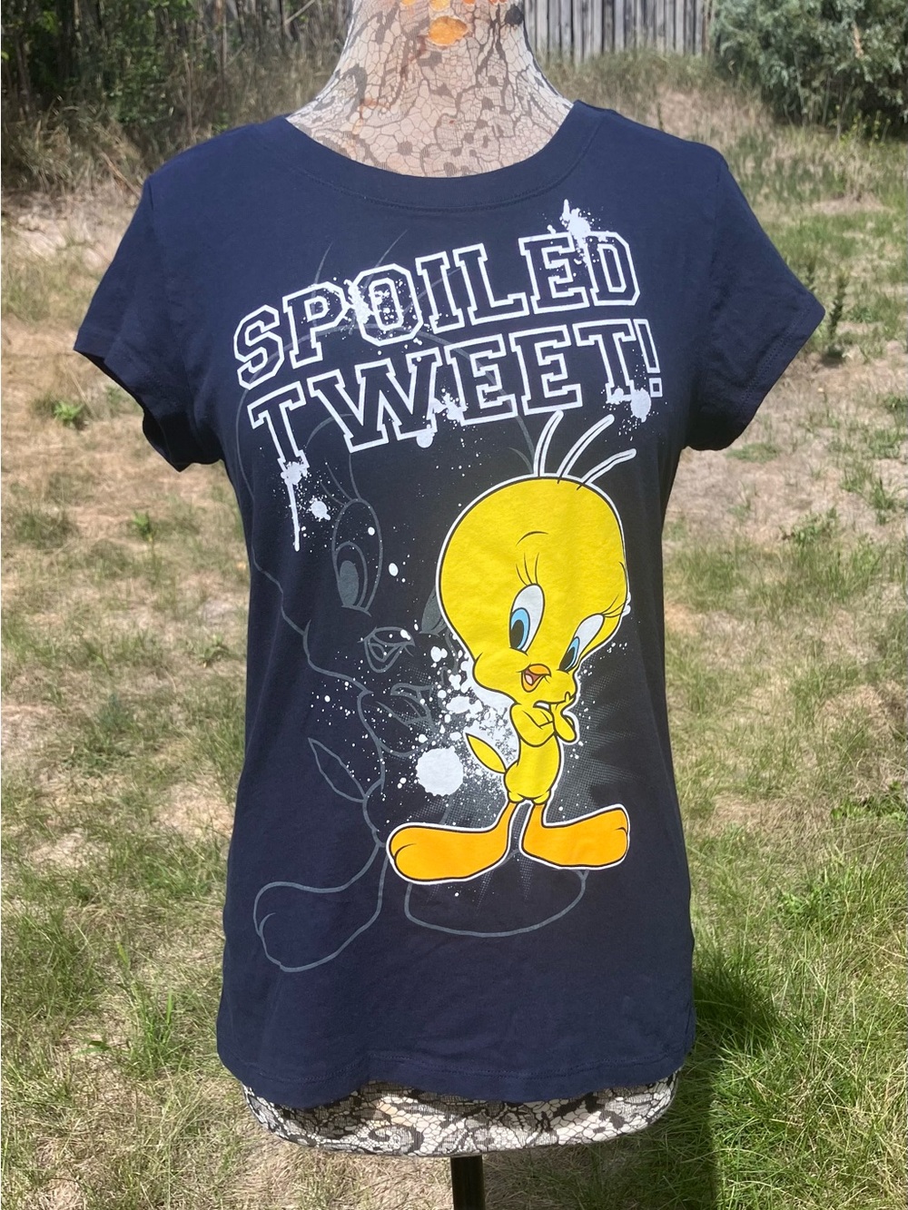 Tweety Graphic Tee - Navy Blue